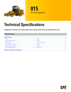 Kompaktori otpada Caterpillar 815