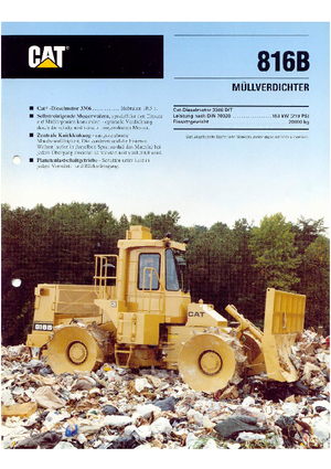 Kompaktori otpada Caterpillar 816 B