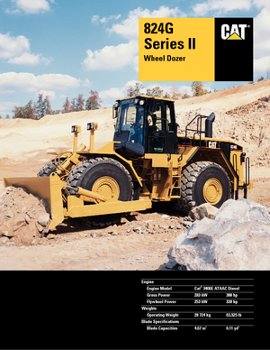 Dozeri na kotačima Caterpillar 824 G II