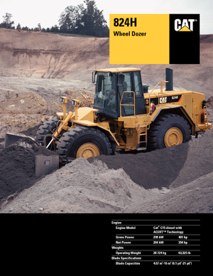 Dozeri na kotačima Caterpillar 824H