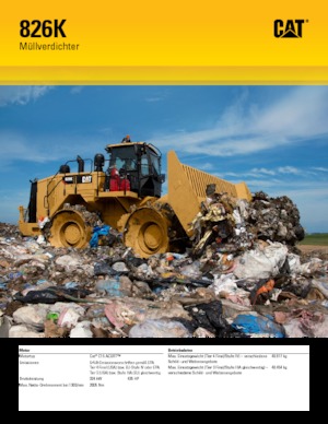Kompaktori otpada Caterpillar 826K