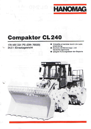 Kompaktori otpada Hanomag CL 240