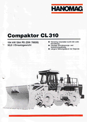 Kompaktori otpada Hanomag CL 310