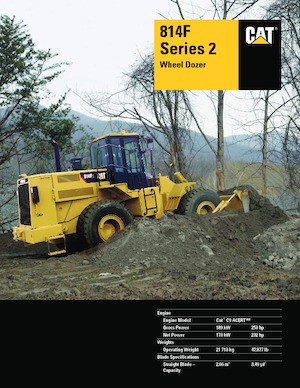 Dozeri na kotačima Caterpillar 814F Series 2
