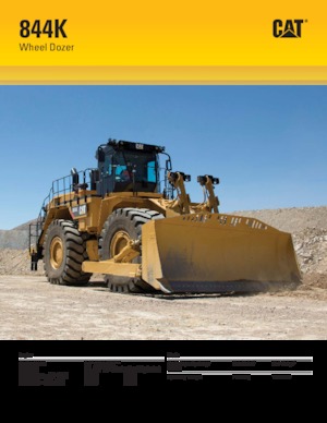 Dozeri na kotačima Caterpillar 844K