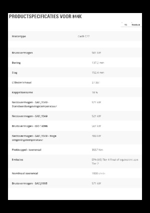 Dozeri na kotačima Caterpillar 844K