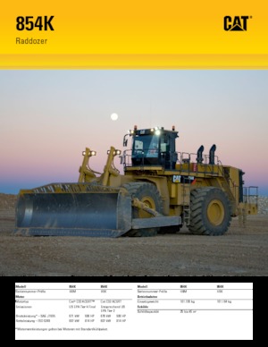 Dozeri na kotačima Caterpillar 854K