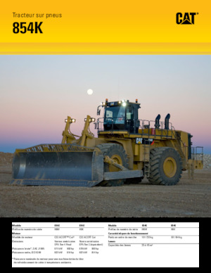 Dozeri na kotačima Caterpillar 854K