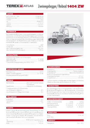 Bageri na kotačima Atlas 1404 ZW