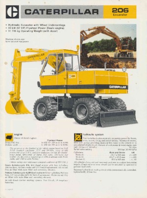 Bageri na kotačima Caterpillar 206