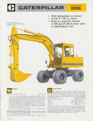Bageri na kotačima Caterpillar 206