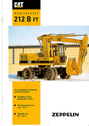 Bageri na kotačima Caterpillar 212B