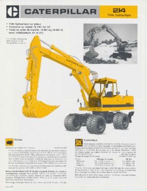 Bageri na kotačima Caterpillar 214