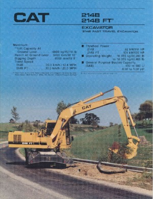 Bageri na kotačima Caterpillar 214B