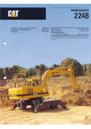 Bageri na kotačima Caterpillar 224 B