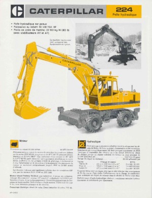 Bageri na kotačima Caterpillar 224