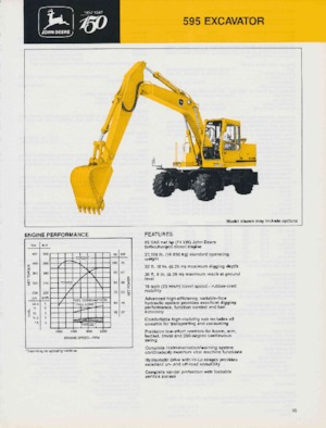 Bageri na kotačima John Deere Construction 595D