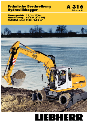 Bageri na kotačima Liebherr A 316 Litronic
