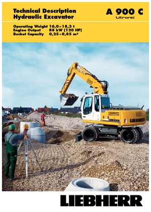 Bageri na kotačima Liebherr A 900 C Litronic