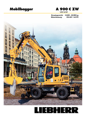 Bageri na kotačima Liebherr A 900 C ZW Litronic