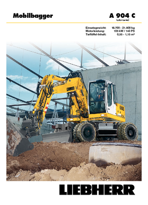 Bageri na kotačima Liebherr A 904 C Litronic