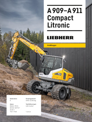 Bageri na kotačima Liebherr A 911 Compact Litronic 