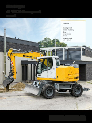 Bageri na kotačima Liebherr A 913 Compact Litronic G6.0