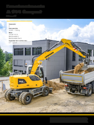 Bageri na kotačima Liebherr A 914 Compact Litronic G6.0