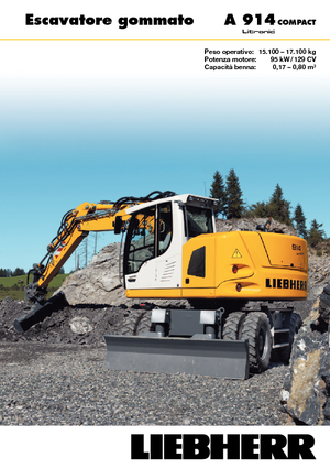 Bageri na kotačima Liebherr A 914 Compact Litronic