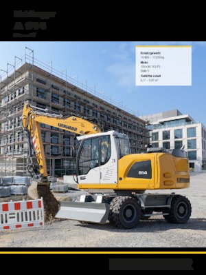 Bageri na kotačima Liebherr A 914 Litronic G6.0