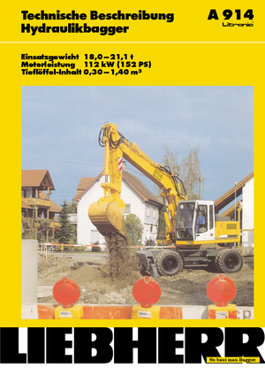 Bageri na kotačima Liebherr A 914 Litronic