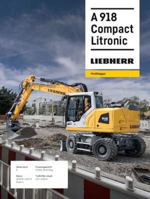 Bageri na kotačima Liebherr A 918 Compact Litronic 