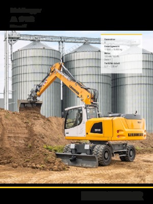 Bageri na kotačima Liebherr A 918 Litronic G6.0