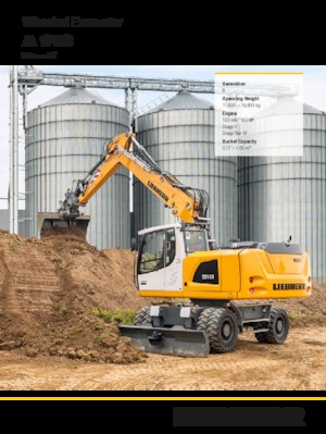 Bageri na kotačima Liebherr A 918 Litronic G6.0