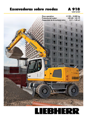 Bageri na kotačima Liebherr A 918 Litronic