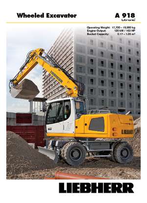 Bageri na kotačima Liebherr A 918 Litronic