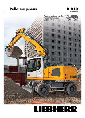Bageri na kotačima Liebherr A 918 Litronic