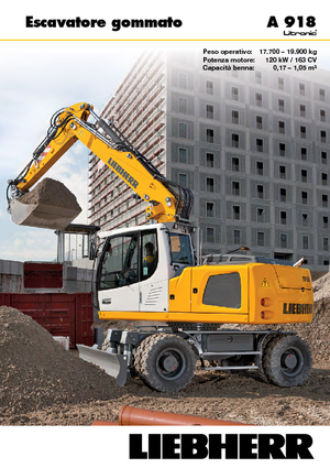 Bageri na kotačima Liebherr A 918 Litronic