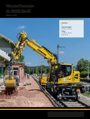 Bageri na kotačima Liebherr A 922 Rail Litronic G6.0