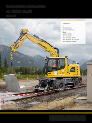 Bageri na kotačima Liebherr A 922 Rail Litronic G6.0
