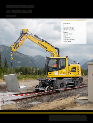 Bageri na kotačima Liebherr A 922 Rail Litronic G6.0