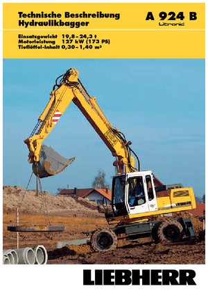Bageri na kotačima Liebherr A 924 B Litonic