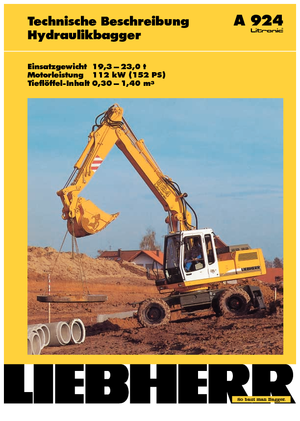 Bageri na kotačima Liebherr A 924 Litronic