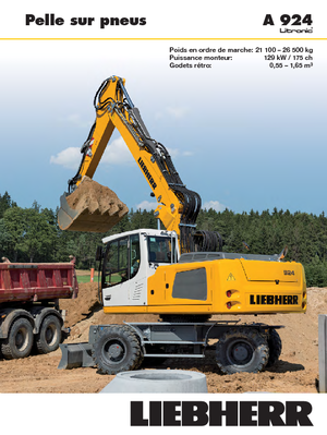 Bageri na kotačima Liebherr A 924 Litronic