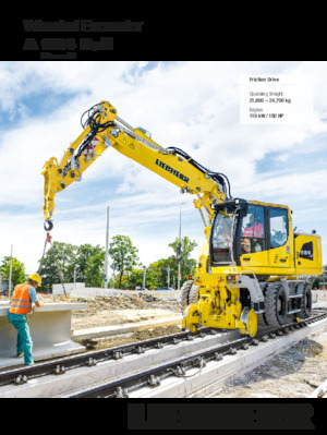 Bageri na kotačima Liebherr A 924 Rail Litronic