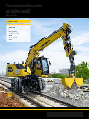 Bageri na kotačima Liebherr A 924 Rail Litronic G6.0