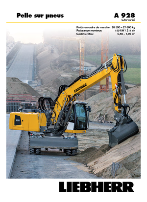 Bageri na kotačima Liebherr A 928 Litronic