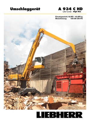 Bageri na kotačima Liebherr A 934 C HD Litronic High Rise