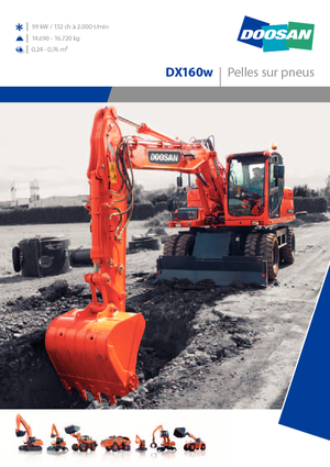 Bageri na kotačima Doosan DX 160 W