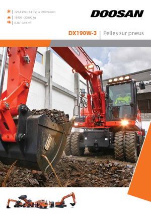 Bageri na kotačima Doosan DX190W-3